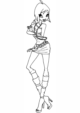 Tecna Season 5 Coloring Page